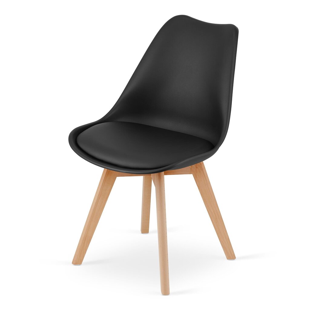 3 tuolin setti Mark, musta hinta ja tiedot | Ruokapöydän tuolit | hobbyhall.fi