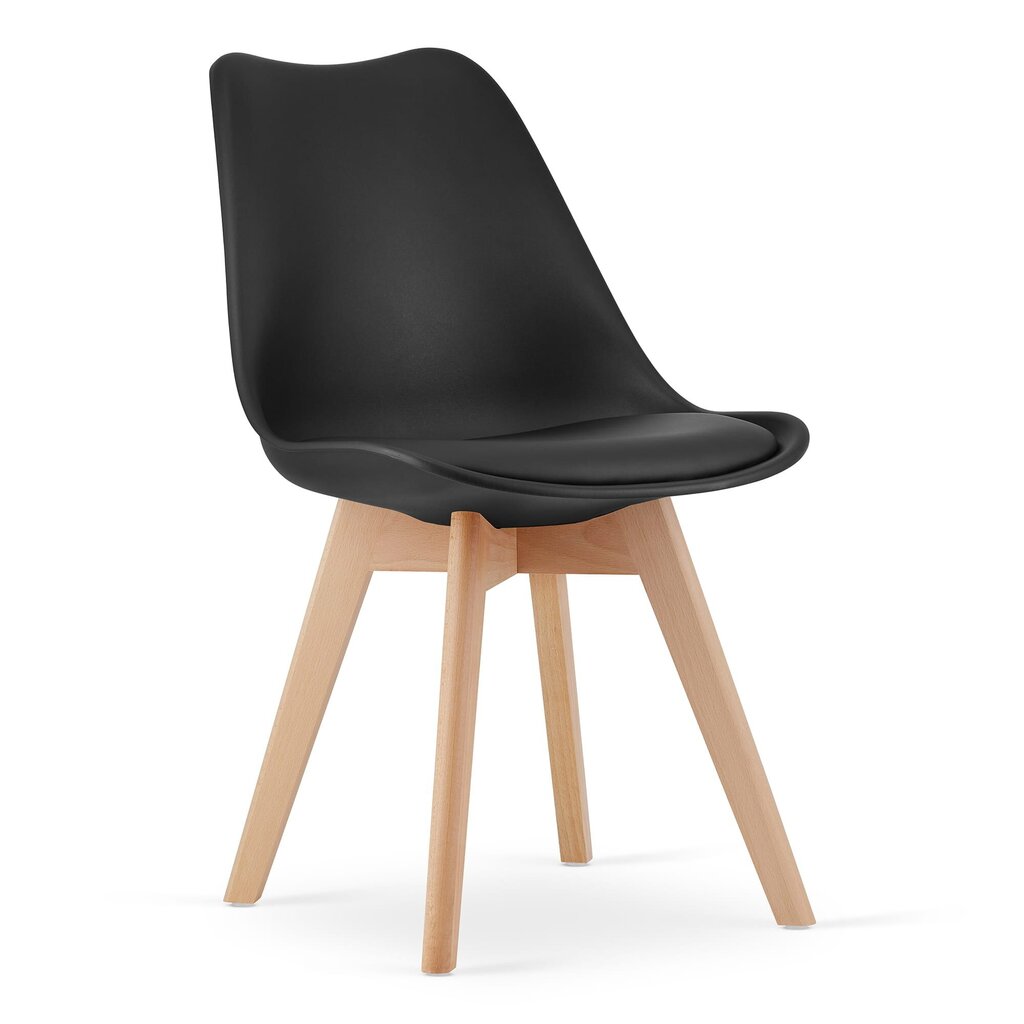 3 tuolin setti Mark, musta hinta ja tiedot | Ruokapöydän tuolit | hobbyhall.fi
