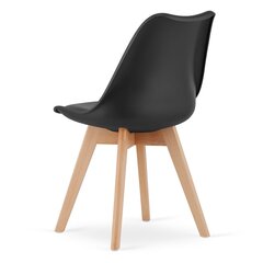 2 tuolin setti Mark, musta hinta ja tiedot | Ruokapöydän tuolit | hobbyhall.fi