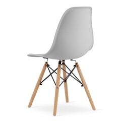 3 tuolin setti Osaka, harmaa/ruskea kaina ir informacija | Ruokapöydän tuolit | hobbyhall.fi