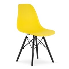 2 tuolin setti Osaka, keltainen/musta hinta ja tiedot | Osaka Keittiön kalusteet | hobbyhall.fi