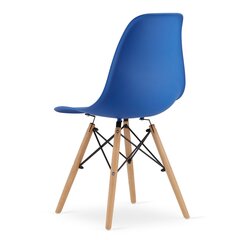 2 tuolin setti Osaka, sininen/ruskea hinta ja tiedot | Ruokapöydän tuolit | hobbyhall.fi