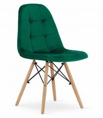 2 tuolin setti Dumo, vihreä hinta ja tiedot | Ruokapöydän tuolit | hobbyhall.fi