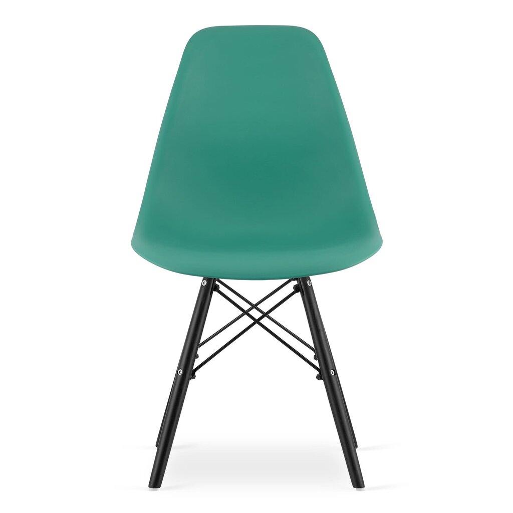 3 tuolin setti Osaka, vihreä/musta hinta ja tiedot | Ruokapöydän tuolit | hobbyhall.fi