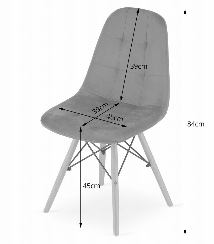 3 tuolin setti Dumo, vihreä hinta ja tiedot | Ruokapöydän tuolit | hobbyhall.fi