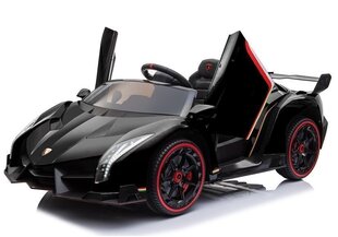 Lamborghini Veneno sähköauto lapsille, musta hinta ja tiedot | Lasten sähköautot | hobbyhall.fi