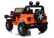 Jeep Rubicon 4x4 sähköauto lapsille, oranssi hinta ja tiedot | Lasten sähköautot | hobbyhall.fi