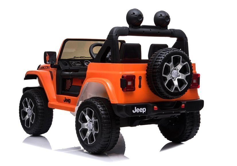 Jeep Rubicon 4x4 sähköauto lapsille, oranssi hinta ja tiedot | Lasten sähköautot | hobbyhall.fi