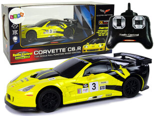 Corvette C6.R. kauko-ohjattava urheiluauto, keltainen hinta ja tiedot | Poikien lelut | hobbyhall.fi