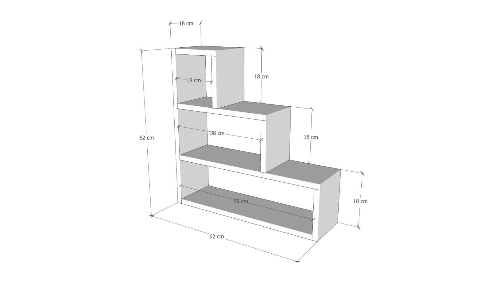 Seinähylly Asir, 62x62x18cm, beige hinta ja tiedot | Hyllyt | hobbyhall.fi