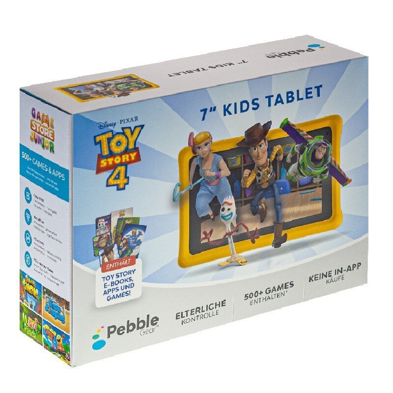 Pebble Gear Toy Story 4 WiFi 16GB Keltainen hinta ja tiedot | Tabletit | hobbyhall.fi