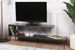 TV-teline Asir, 120x40x30cm, musta hinta ja tiedot | TV-tasot | hobbyhall.fi