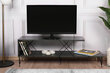 TV-teline Asir, 120x40x30cm, musta hinta ja tiedot | TV-tasot | hobbyhall.fi