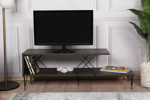 TV-teline Asir, 120x40x30cm, tummanruskea hinta ja tiedot | TV-tasot | hobbyhall.fi