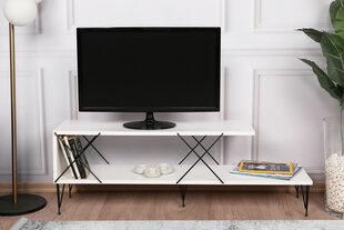 TV-teline Asir, 120x40x30cm, valkoinen hinta ja tiedot | TV-tasot | hobbyhall.fi