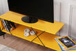 TV-teline Asir, 120x40x30cm, keltainen hinta ja tiedot | TV-tasot | hobbyhall.fi