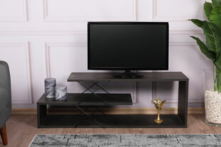 TV-teline Asir, 120x40x30cm, tummanruskea hinta ja tiedot | TV-tasot | hobbyhall.fi