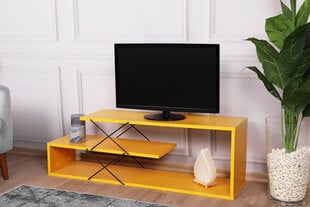 TV-teline Asir, 120x40x30cm, keltainen hinta ja tiedot | TV-tasot | hobbyhall.fi