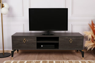 TV-teline Asir, 143x47x40cm, tummanruskea hinta ja tiedot | TV-tasot | hobbyhall.fi