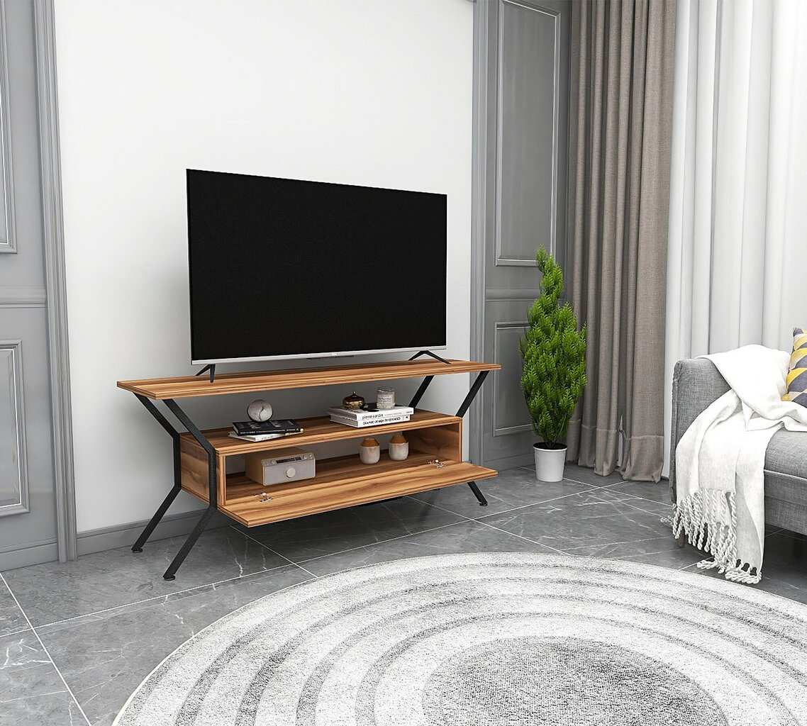 TV-taso Asir, 124x54x35cm, ruskea hinta ja tiedot | TV-tasot | hobbyhall.fi