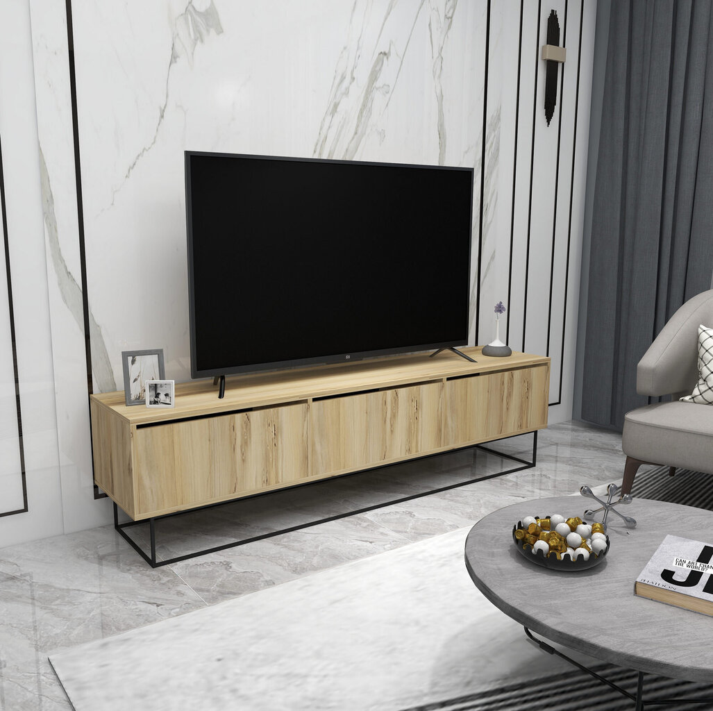 TV-teline Asir, 180x50x40cm, beige hinta ja tiedot | TV-tasot | hobbyhall.fi
