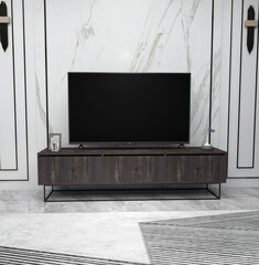 TV-teline Asir, 180x50x40cm, tummanruskea hinta ja tiedot | TV-tasot | hobbyhall.fi