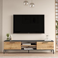 TV-taso Asir, 160x39,1x35cm, beige/harmaa hinta ja tiedot | TV-tasot | hobbyhall.fi