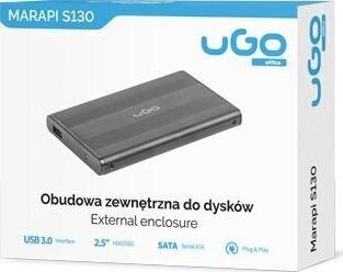 uGo UKZ-1530 hinta ja tiedot | Ulkoisten kovalevyjen kotelot | hobbyhall.fi