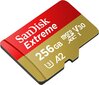 SanDisk Extreme microSDXC card for Mobile Gaming 256GB to 190MB/s & 130MB/s hinta ja tiedot | Kameran muistikortit | hobbyhall.fi