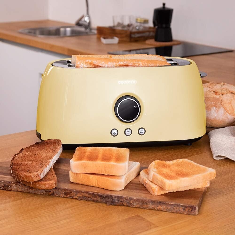 Cecotec Digital Toaster ClassicToast 15000 Yellow Extra Double hinta ja tiedot | Leivänpaahtimet | hobbyhall.fi