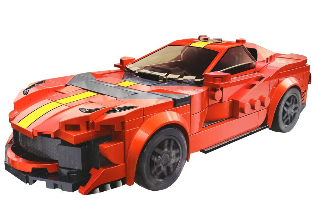 Rakennussetti auto ja robotti, 375 osaa, punainen hinta ja tiedot | LEGOT ja rakennuslelut | hobbyhall.fi