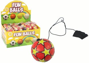 Pallo kuminauhassa 6 cm, punainen hinta ja tiedot | Kehittävät lelut | hobbyhall.fi