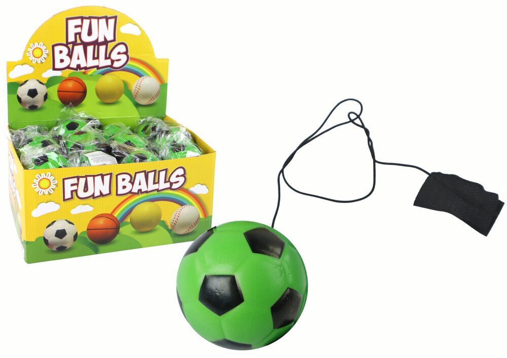 Pallo kuminauhassa 6 cm, vihreä hinta ja tiedot | Kehittävät lelut | hobbyhall.fi