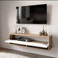 TV-teline Asir, 100x29,1x31,6cm, valkoinen ja beige hinta ja tiedot | TV-tasot | hobbyhall.fi