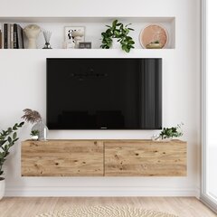 TV-teline Asir, 140x29,1x31,6cm, ruskea hinta ja tiedot | TV-tasot | hobbyhall.fi