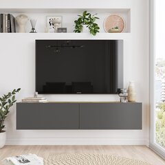 TV-teline Asir, 140x29,1x31,6cm, musta hinta ja tiedot | TV-tasot | hobbyhall.fi