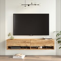 TV-teline Asir, 140x29,1x31,6cm, ruskea hinta ja tiedot | TV-tasot | hobbyhall.fi