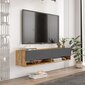 TV-teline Asir, 140x29,1x31,6cm, ruskea ja musta hinta ja tiedot | TV-tasot | hobbyhall.fi