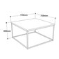Sohvapöytä Asir, 72x40x72cm, valkoinen lakattu hinta ja tiedot | Sohvapöydät | hobbyhall.fi