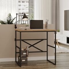 Työpöytä Asir, 80x75x60cm, musta ja beige hinta ja tiedot | Tietokonepöydät ja työpöydät | hobbyhall.fi