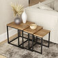 Sohvapöytä Asir, 40x41,8x40cm, beige ja musta hinta ja tiedot | Sohvapöydät | hobbyhall.fi