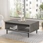 Sohvapöytä Asir, 90x37,6x60cm, harmaa ja musta hinta ja tiedot | Sohvapöydät | hobbyhall.fi
