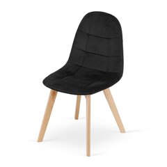 3 tuolin setti Bora, musta hinta ja tiedot | Ruokapöydän tuolit | hobbyhall.fi