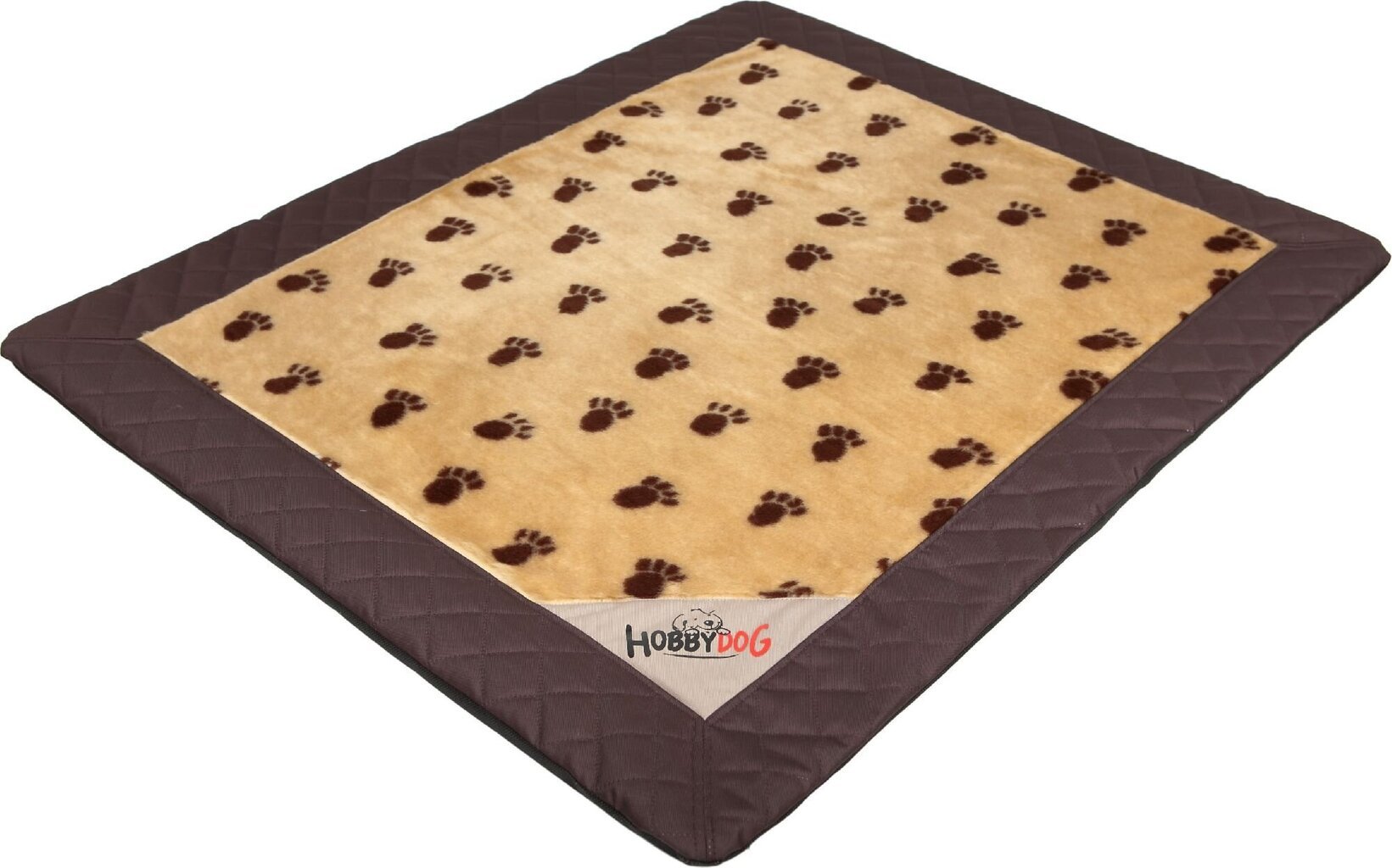 Hobbydog-matto Exclusive, L, beige/ruskea, 90x70 cm hinta ja tiedot | Pedit ja pesät | hobbyhall.fi