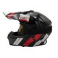 Vito Tivoli motocross-kypärä musta+punainen mattamustilla suojalaseilla hinta ja tiedot | Moottoripyöräkypärät | hobbyhall.fi