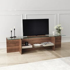 TV-teline Asir, 158x40x35cm, ruskea hinta ja tiedot | TV-tasot | hobbyhall.fi