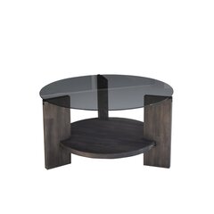 Sohvapöytä Asir, 75x40x75cm, tummanruskea/musta hinta ja tiedot | Sohvapöydät | hobbyhall.fi