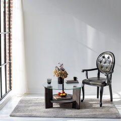 Sohvapöytä Asir, 75x40x75cm, tummanruskea hinta ja tiedot | Sohvapöydät | hobbyhall.fi