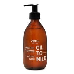 Kosteuttava ja uudistava puhdistusöljy 2 % inkiväärillä Veoli oil to milk, 290ml hinta ja tiedot | Vartalovoiteet ja -emulsiot | hobbyhall.fi