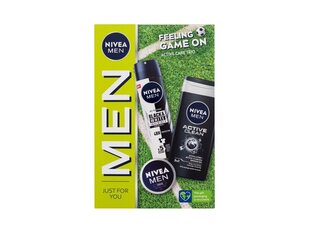 Kosmetiikkasetti Nivea for men: voide, 30 ml + suihkugeeli, 250 ml + antiperspirantti, 150 ml hinta ja tiedot | Suihkusaippuat ja suihkugeelit | hobbyhall.fi